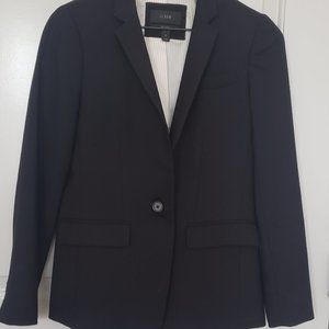 J. Crew Black Regent Wool Blazer in Size 2